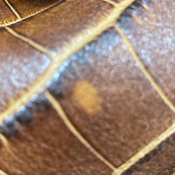 Dooney & Bourke vintage brown leather reptile print - Picture 15 of 16